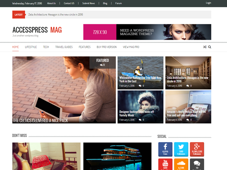 Best Free Magazine Wordpress Themes 21 Theme Freesia